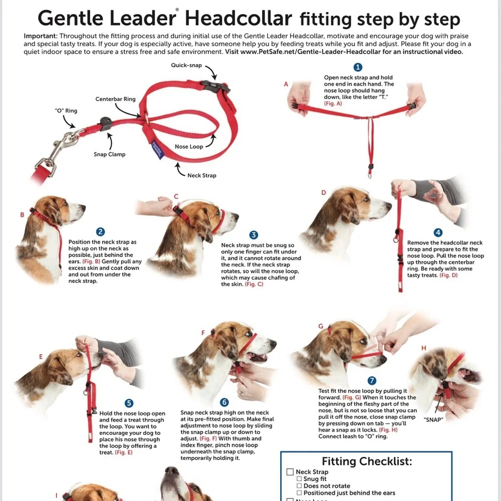 PetSafe Gentle Leader No Pull Dog Head Collar Purple Size Medium